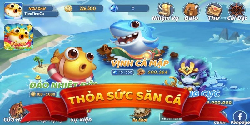Phòng vịnh cá mập tại bắn cá tiểu tiên cá
