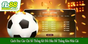 cách đọc các chỉ số thống kê đối đầu