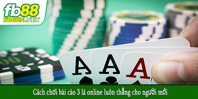 Cách chơi bài cào 3 lá online luôn thắng cho người mới