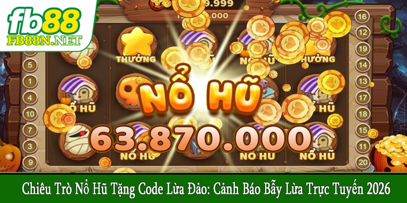 chiêu trò nổ hũ tặng code lừa đảo