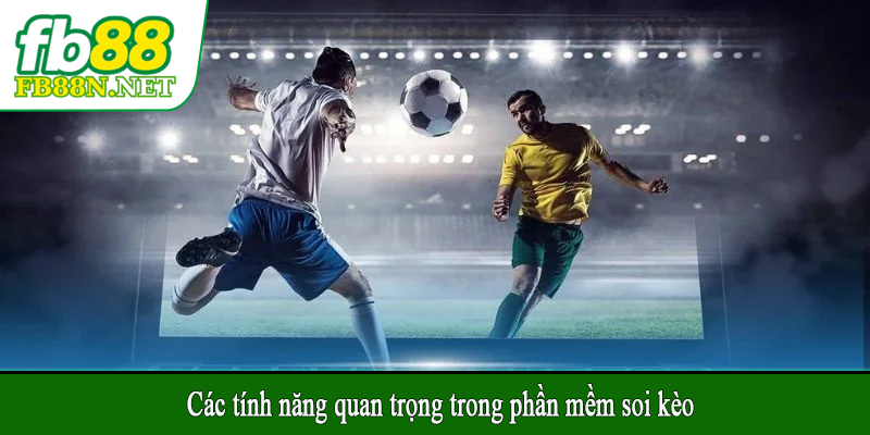 Các tính năng quan trọng trong phần mềm soi kèo
